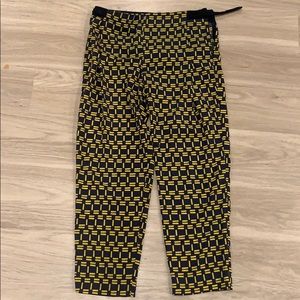 Zara geometric print pant | size M